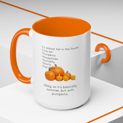Fall In The South 2-Tone Coffee Mug