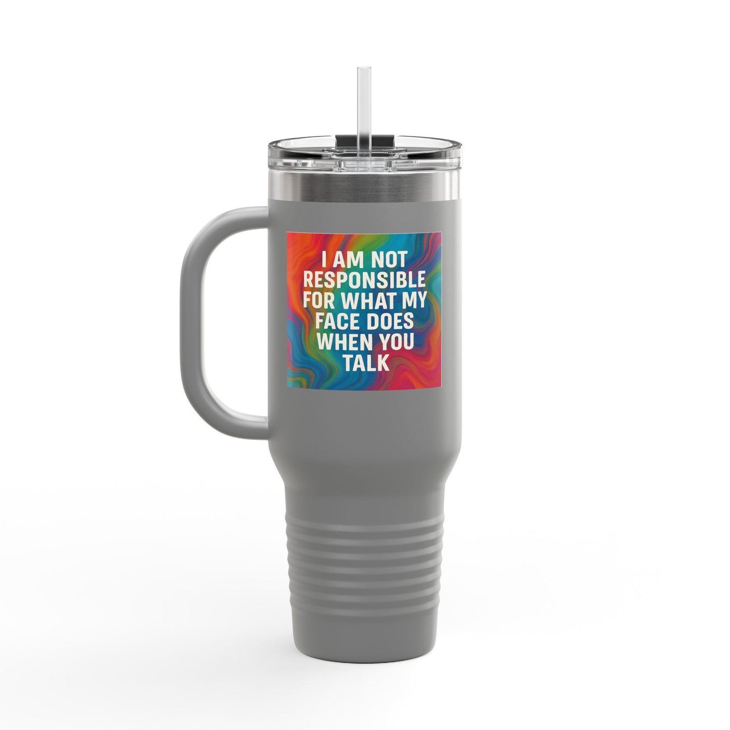 When You Talk Insulated Travel Mug