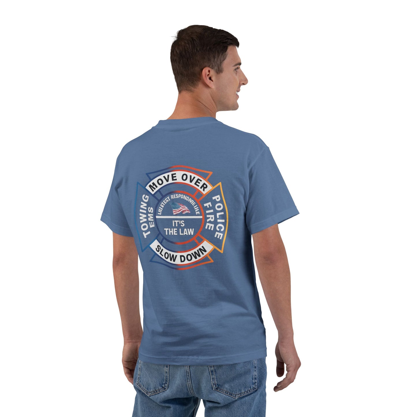 Let First Responders Live Men's Short-Sleeve Crewneck Tee