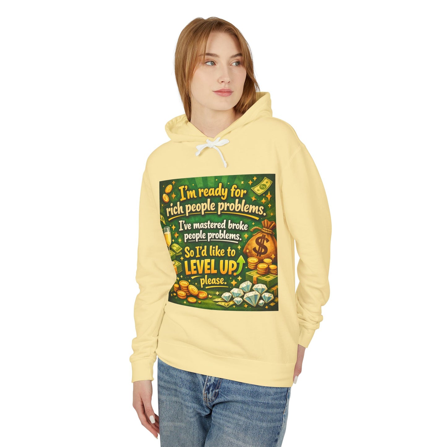 Level Up Unisex Lightweight Hoodie
