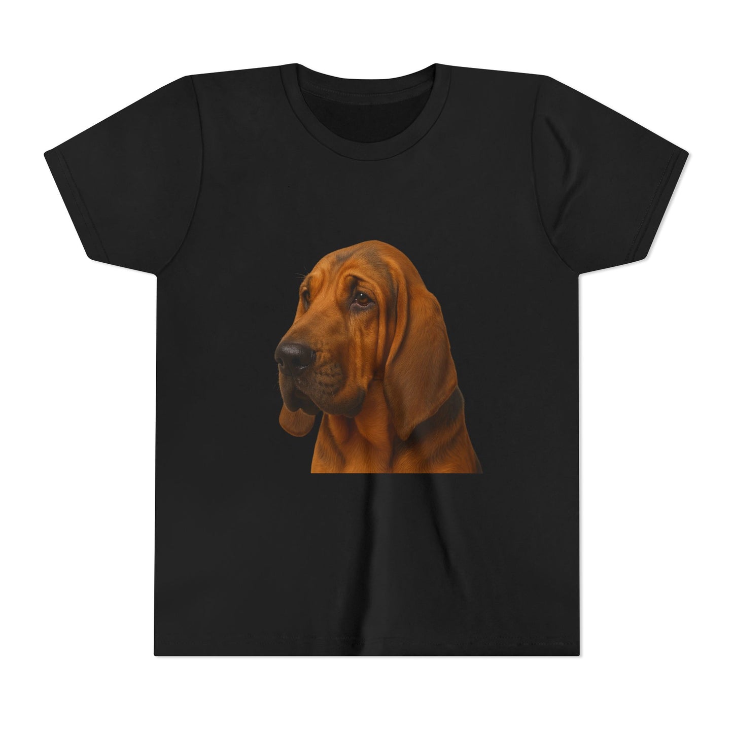 Bloodhound Head Youth Unisex Short Sleeve Crewneck Tee