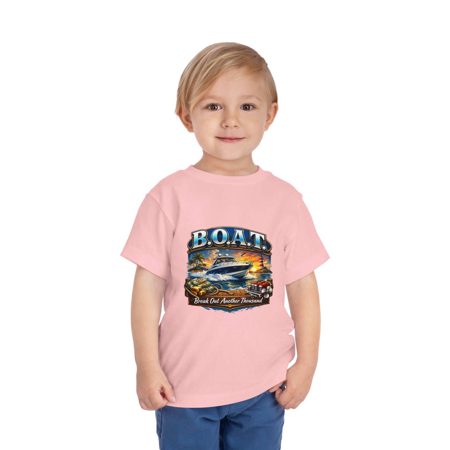 B.O.A.T. Toddler Unisex Short Sleeve Crewneck Tee