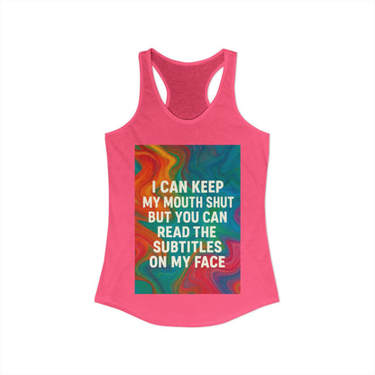 Subtitles Women's Racerback Tank