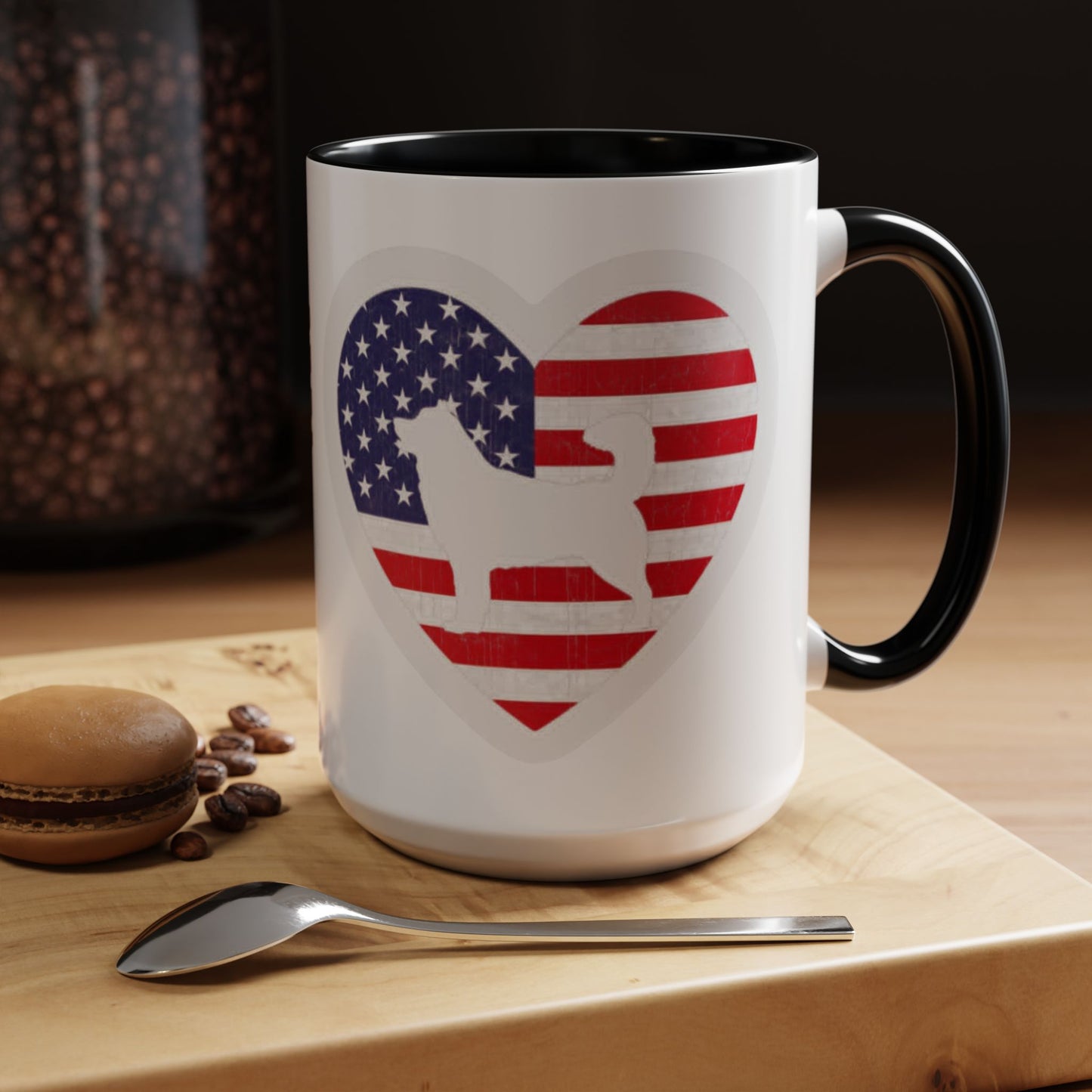 Malamute Flag 2-Tone Coffee Mug