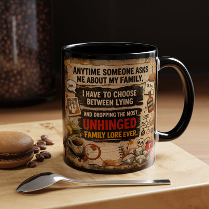 Unhinged Family 2-Tone Coffee Mug