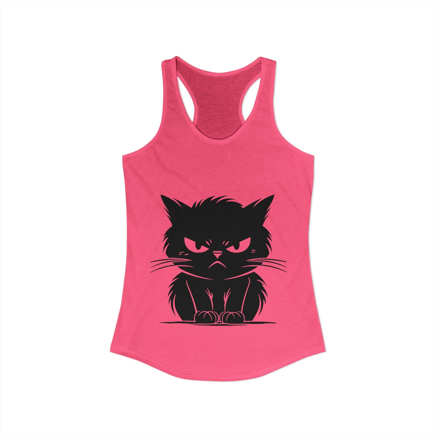 Angry Cat Women's Racerback Tank