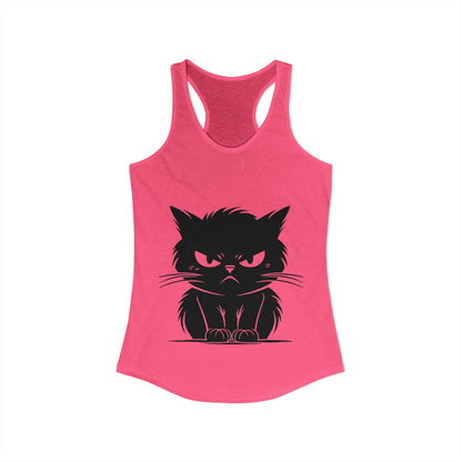 Angry Cat Women's Racerback Tank
