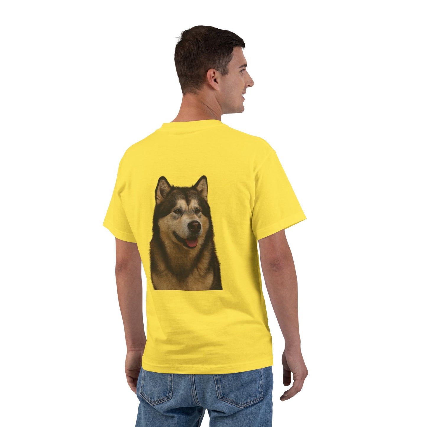 Malamute Head Men's Short-Sleeve Crewneck Tee