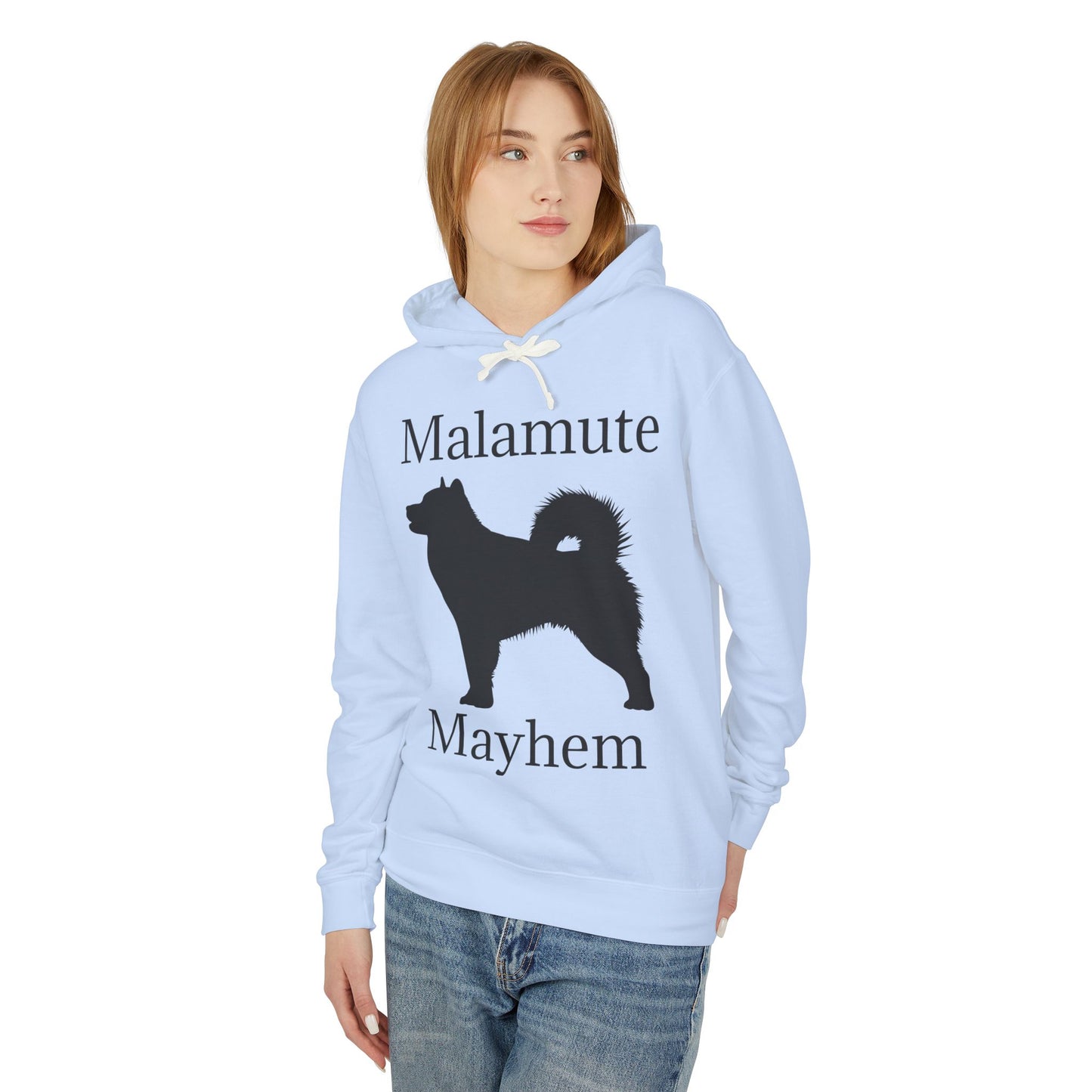 Malamute Mayhem Unisex Lightweight Hoodie