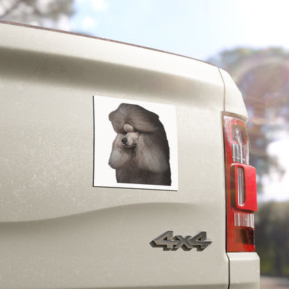Poodle Head Indoor/Outdoor Magnet