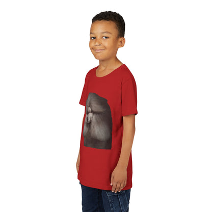 Poodle Head Youth Unisex Short Sleeve Crewneck Tee