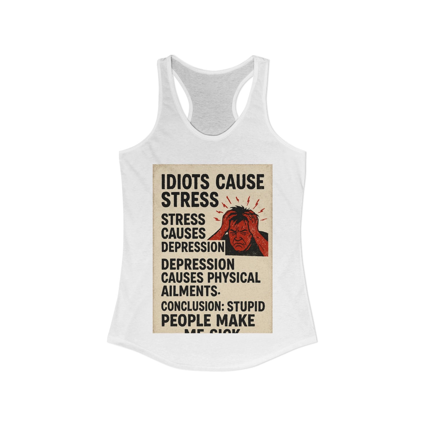 Stupid People Women's Racerback Tank