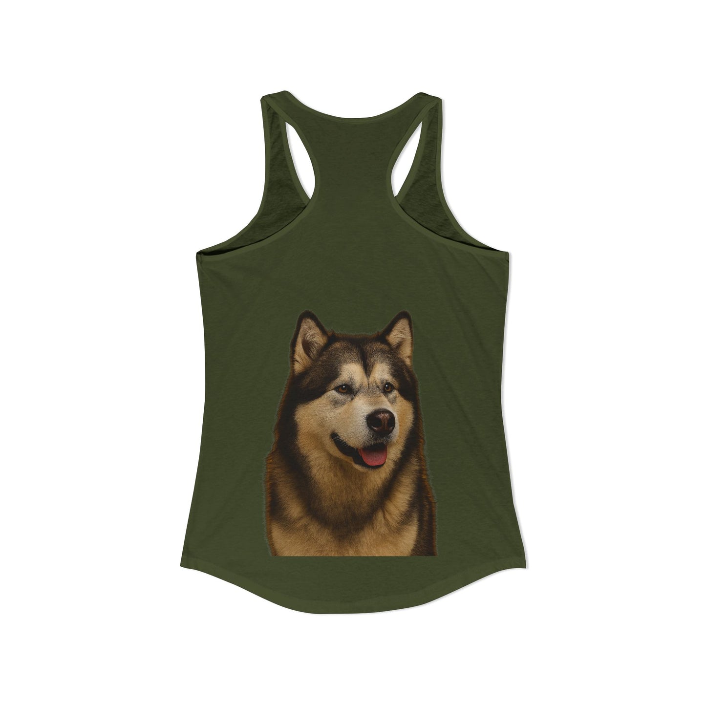 Malamute Head Women's Racerback Tank