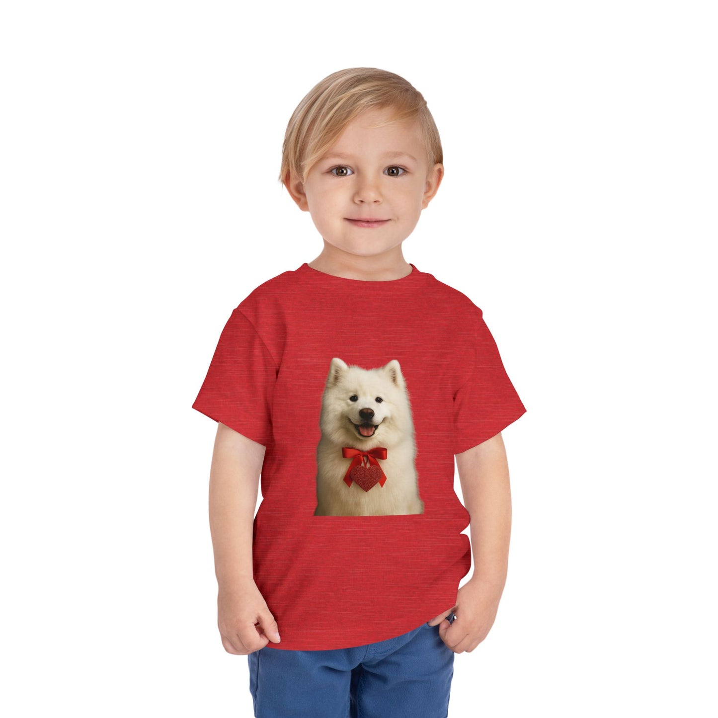 Cupid's Companion Samoyed Toddler Unisex Short Sleeve Crewneck Tee