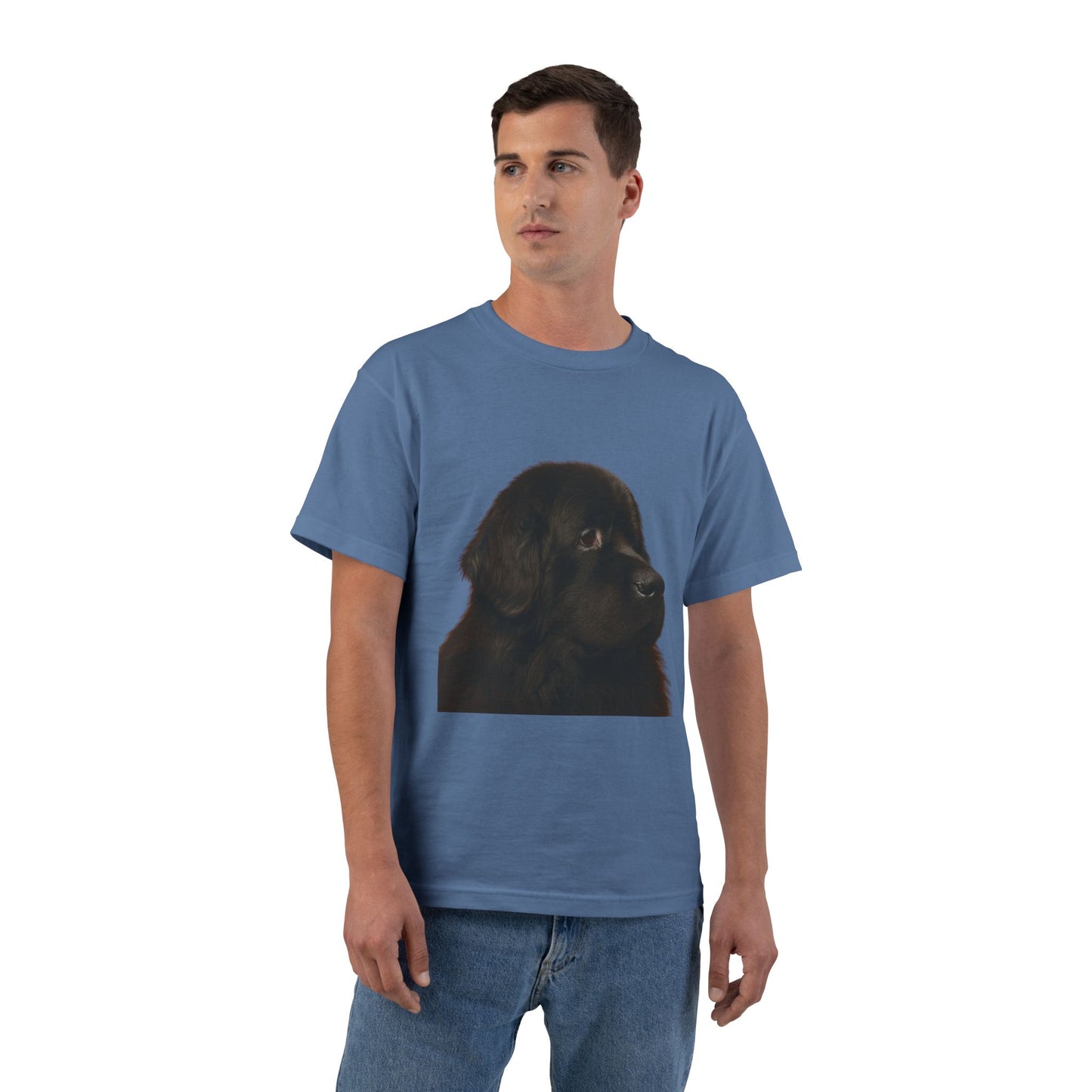 Newfie Head Men's Short-Sleeve Crewneck Tee