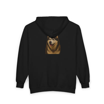 Malamute Head Unisex Full Zip Hoodie