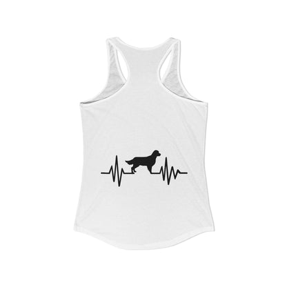 My Heart Beats For Goldens Women's Racerback Tank