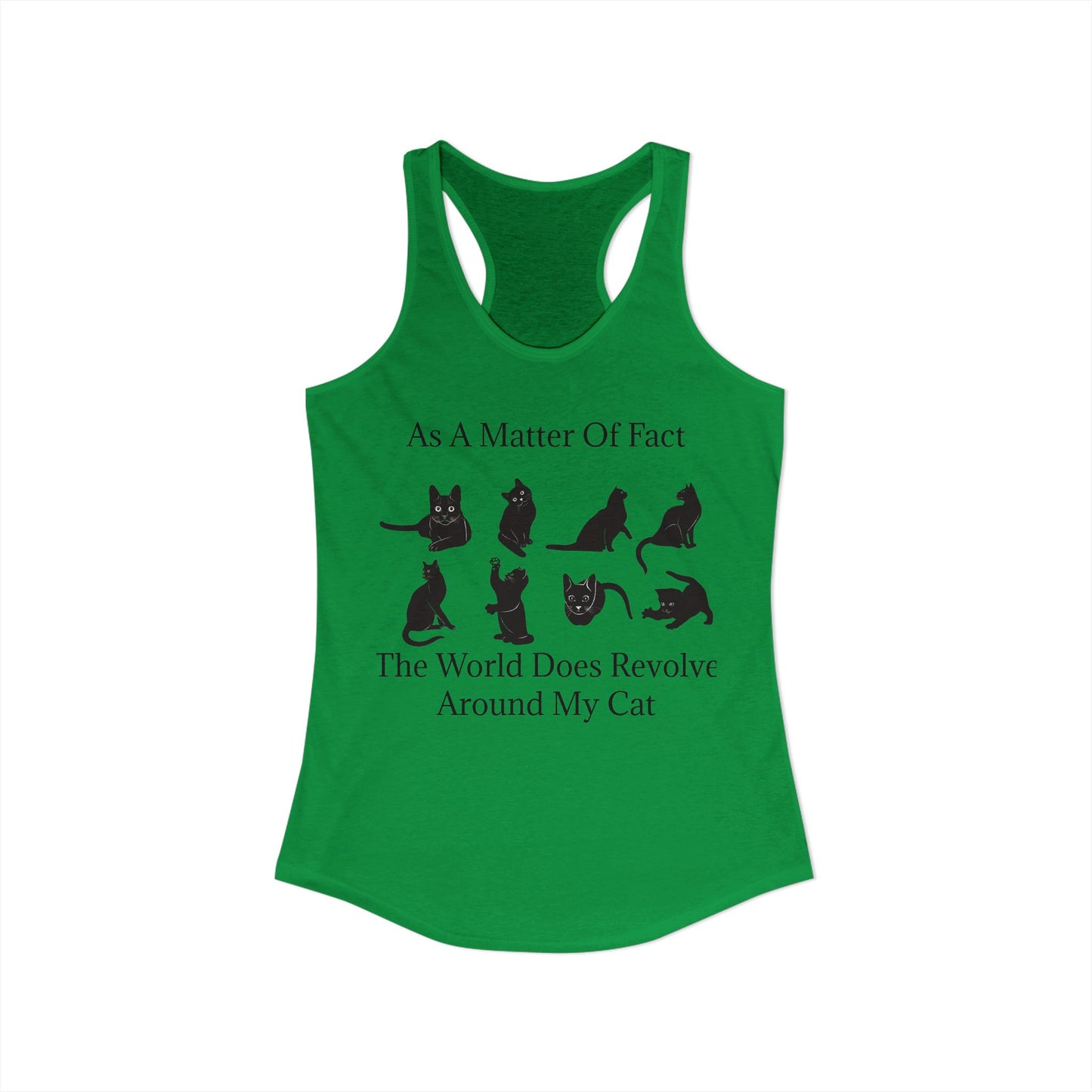 Matter Of Fact Cat Women's Racerback Tank