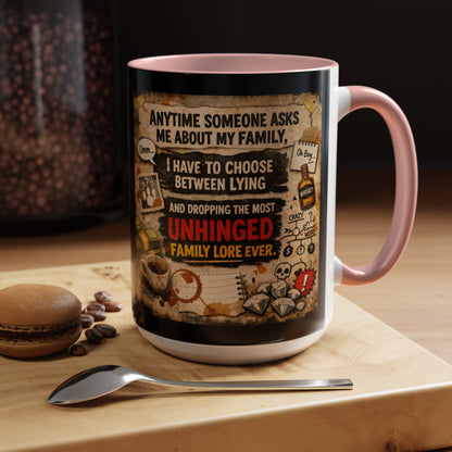 Unhinged Family 2-Tone Coffee Mug
