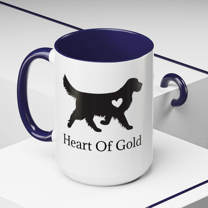 Heart Of Gold 2-Tone Coffee Mug