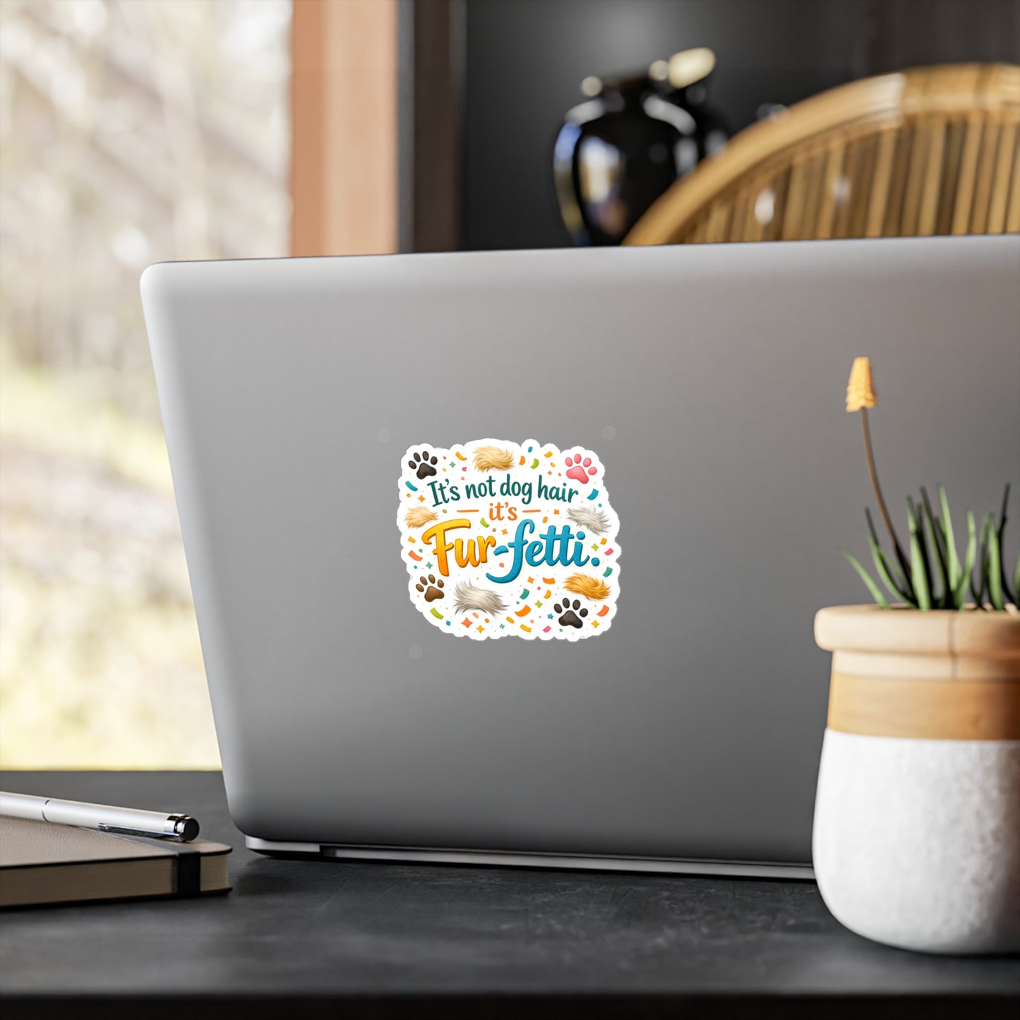 Fur-Fetti Dog Vinyl Decal