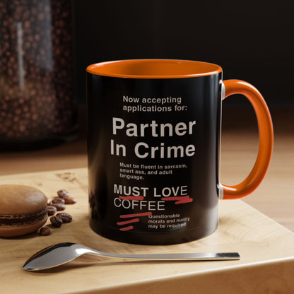 Partner In Crime 2-Tone Coffee Mug