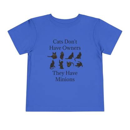 Cat Minions Toddler Unisex Short Sleeve Crewneck Tee