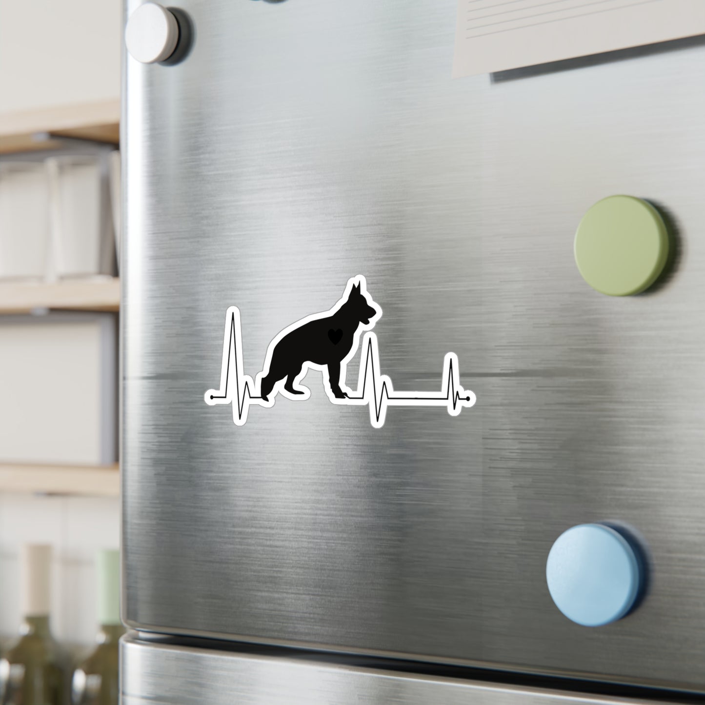 My Heart Beats For German Shepherds Vinyl Decal