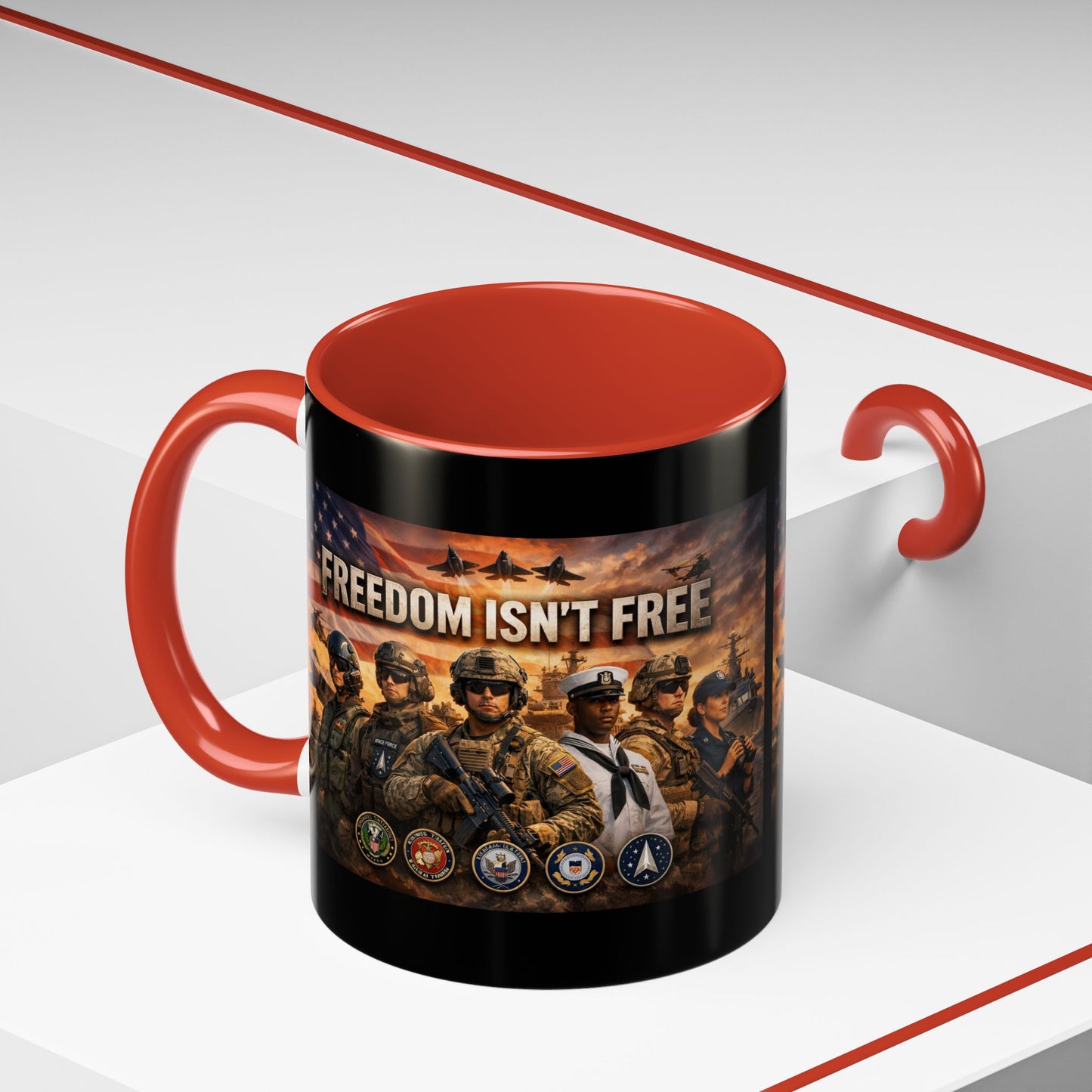 Freedom Isn't Free 2-Tone Coffee Mug