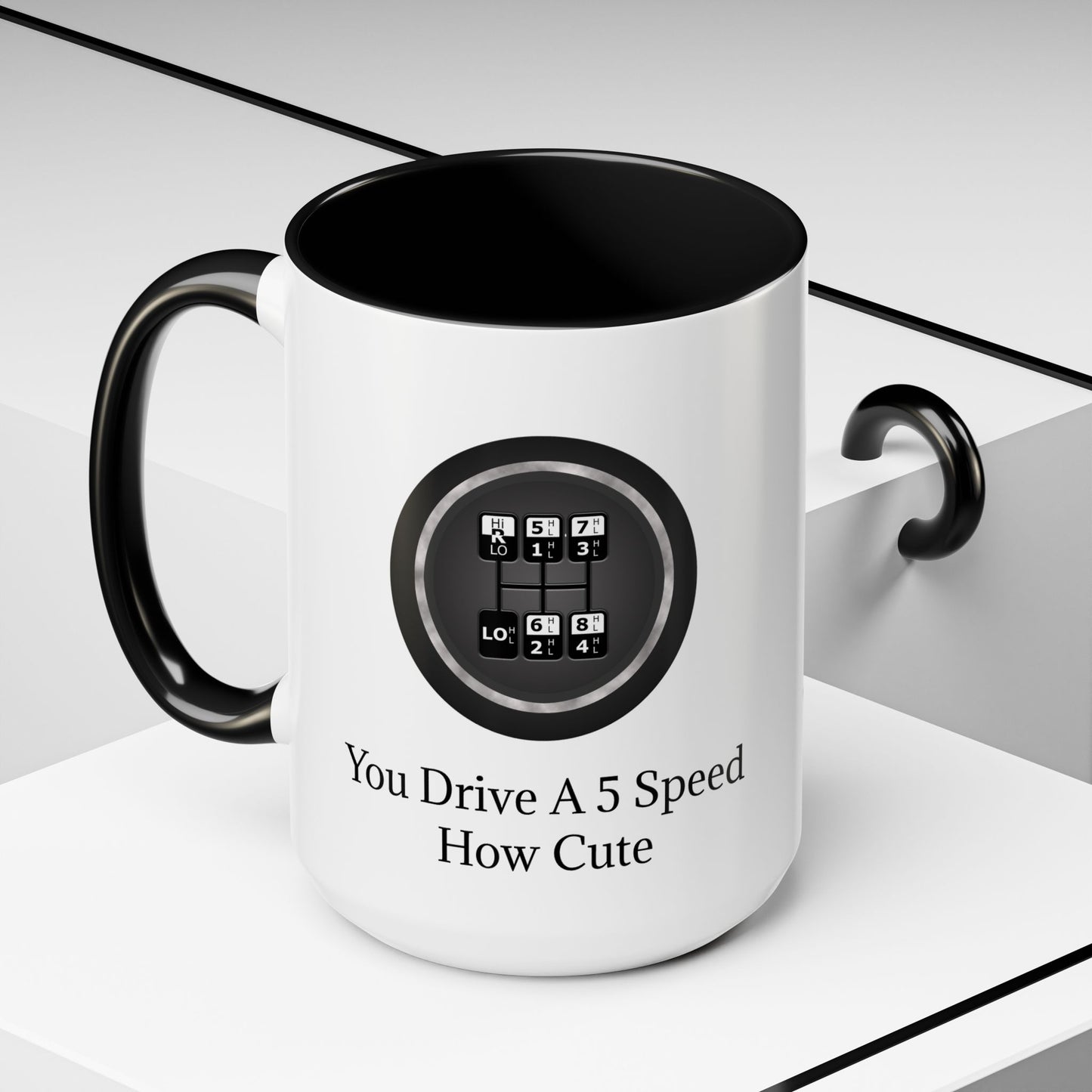 5 Speed How Cute 2-Tone Coffee Mug
