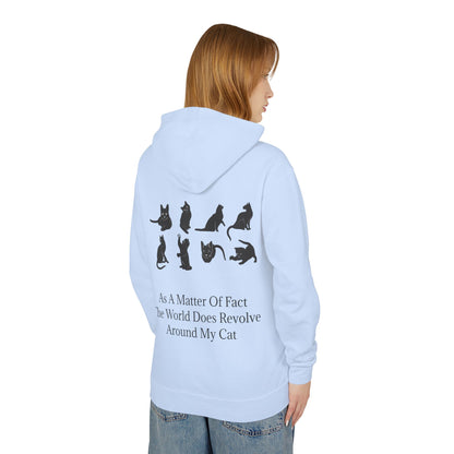 Matter Of Fact Cat Unisex Lightweight Hoodie