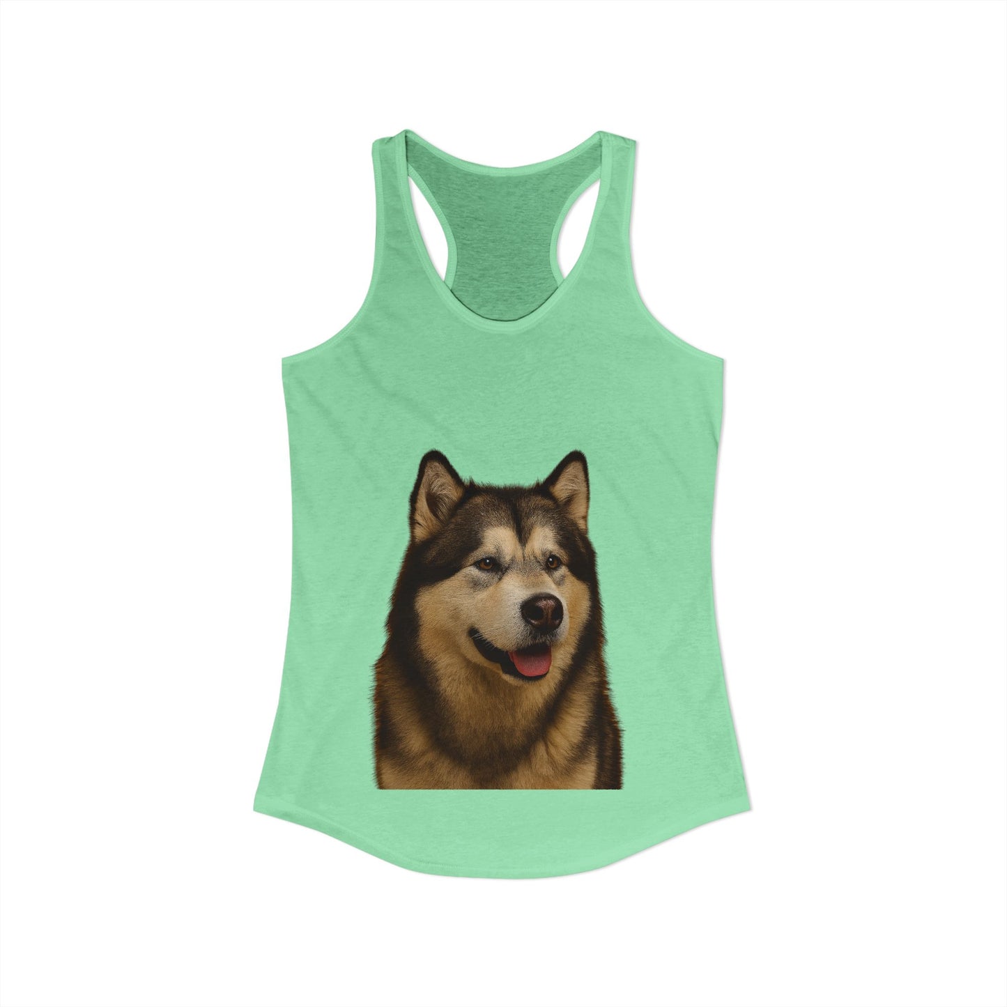 Malamute Head Women's Racerback Tank