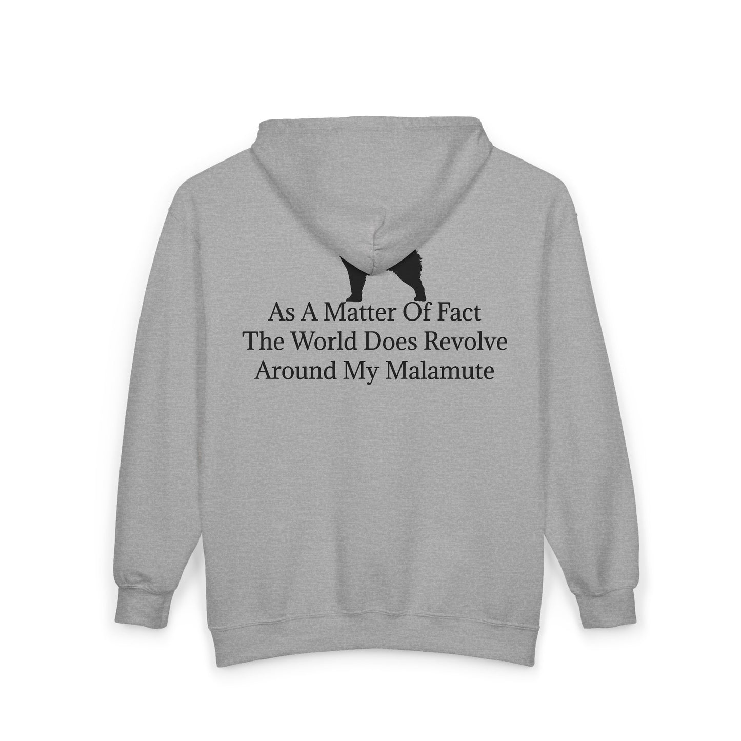 Matter Of Fact Malamute Unisex Full Zip Hoodie