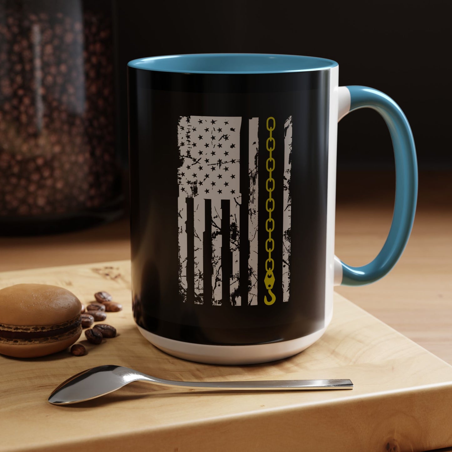 Thin Yellow Line 2-Tone Coffee Mug