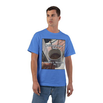 National Coffee Day Men's Short-Sleeve Crewneck Tee