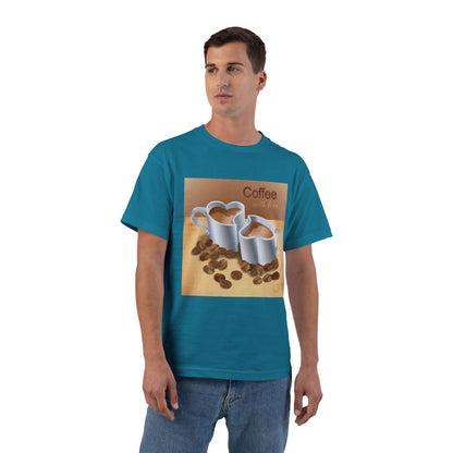 Coffee With Love Men's Short-Sleeve Crewneck Tee