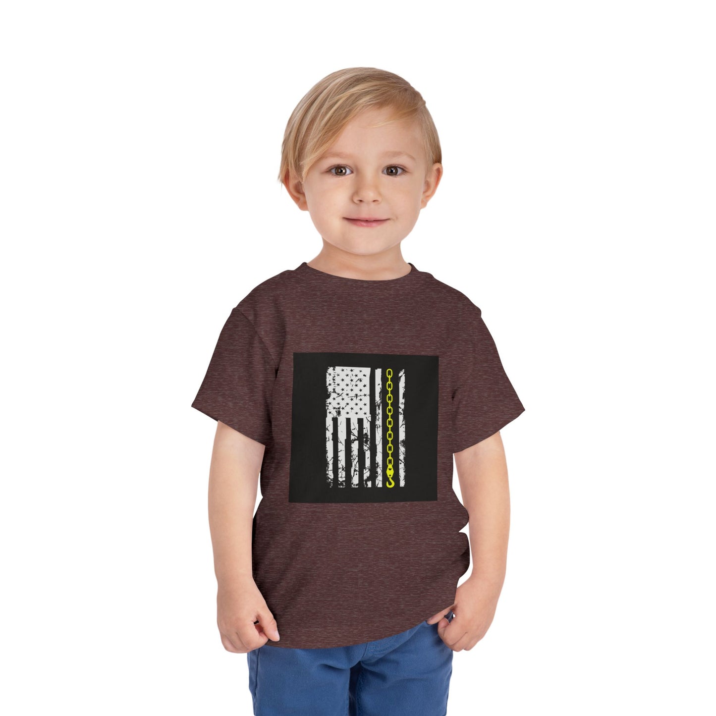 Thin Yellow Line Toddler Unisex Short Sleeve Crewneck Tee