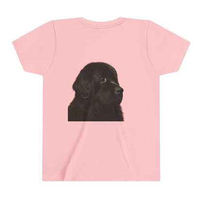 Newfie Head Youth Unisex Short Sleeve Crewneck Tee