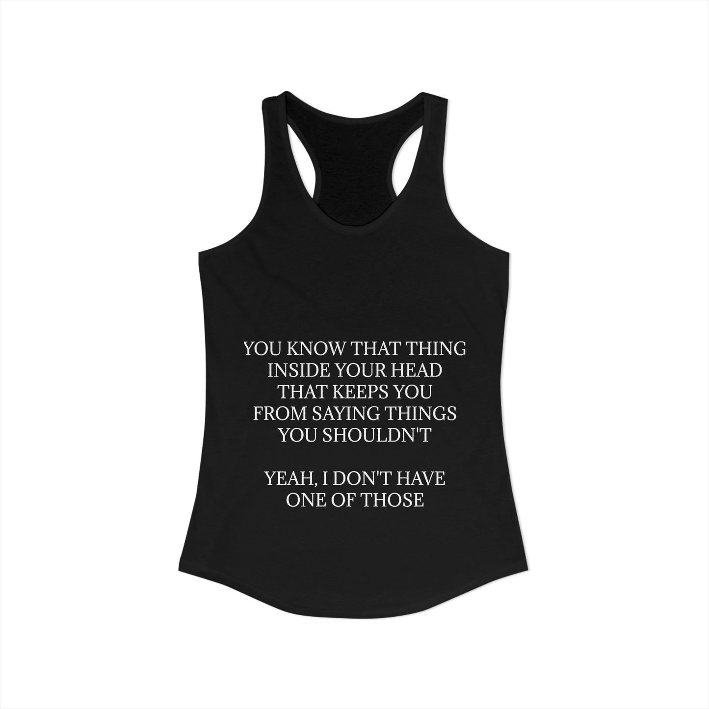 No Filter Women's Racerback Tank