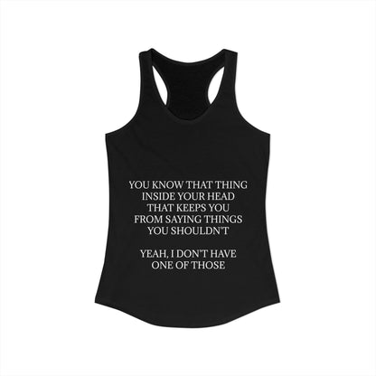 No Filter Women's Racerback Tank