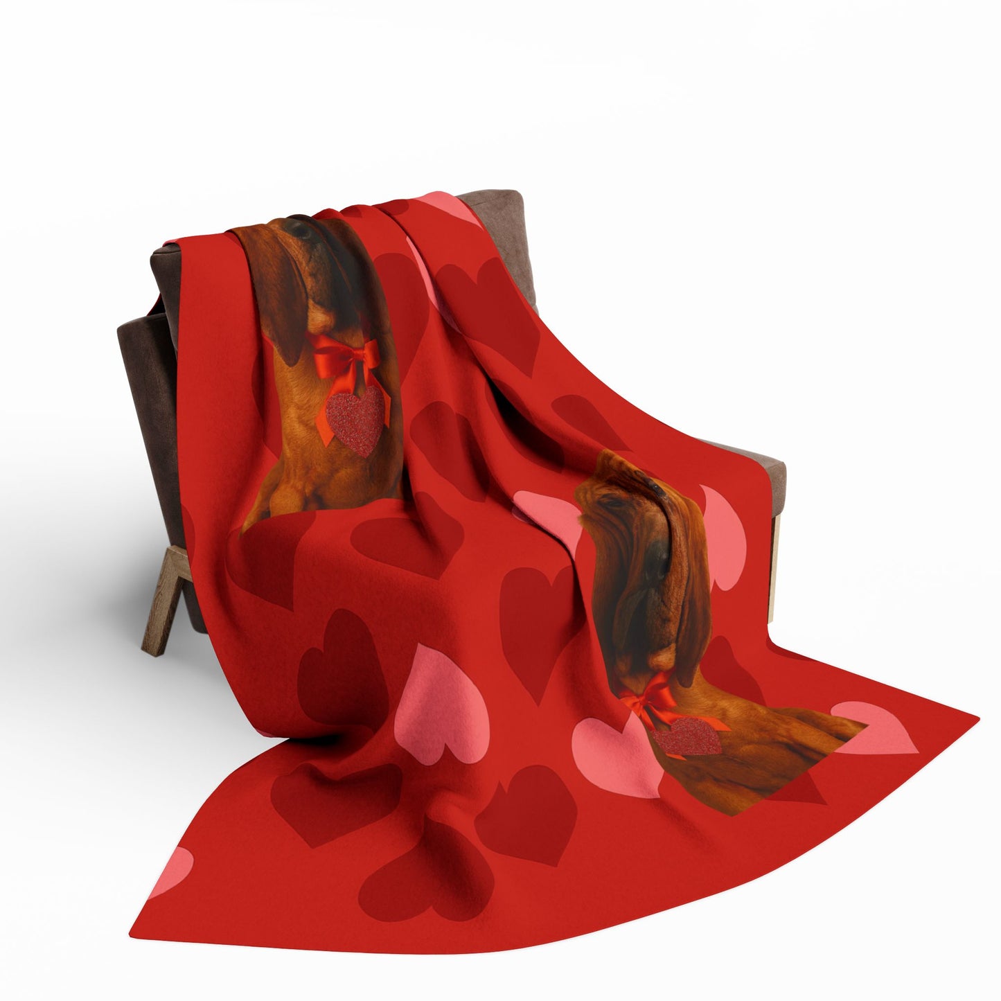 Cupid's Companion Bloodhound Arctic Fleece Blanket