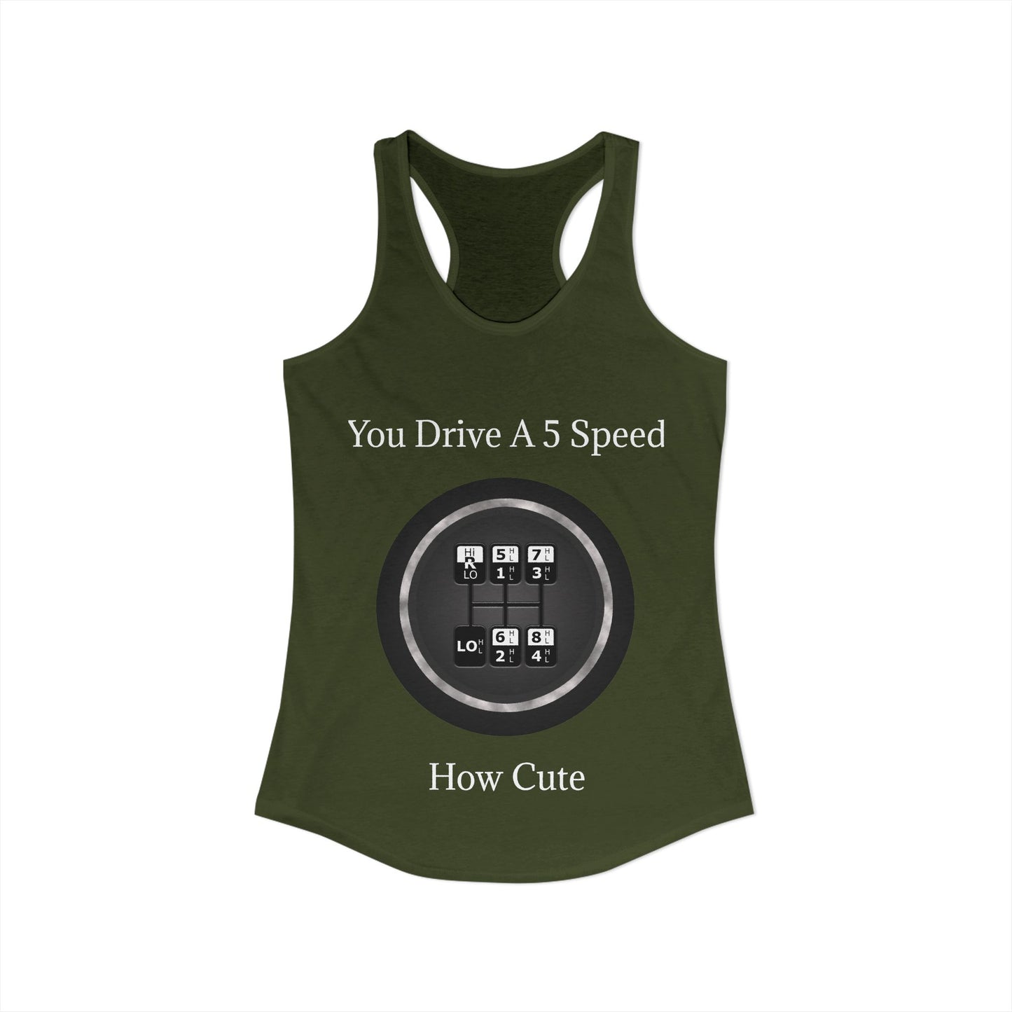 5 Speed How Cute Women's Racerback Tank