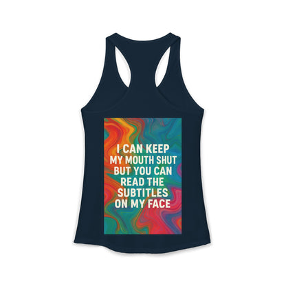Subtitles Women's Racerback Tank