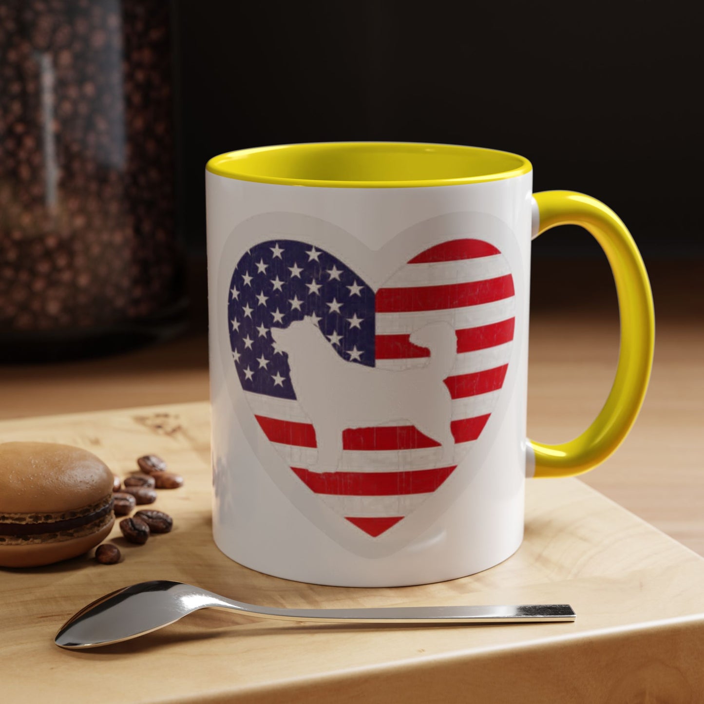 Malamute Flag 2-Tone Coffee Mug