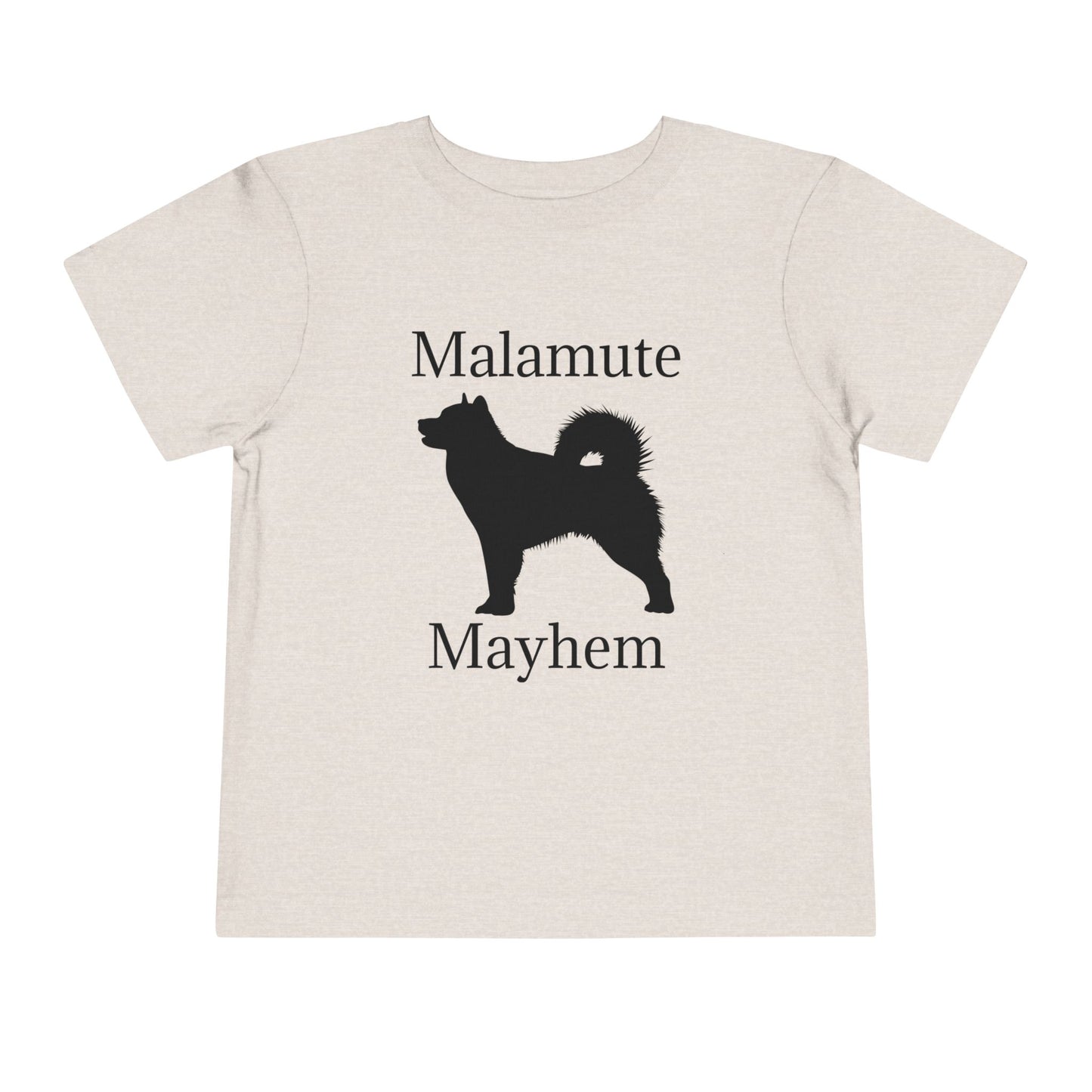 Malamute Mayhem Toddler Unisex Short Sleeve Crewneck Tee