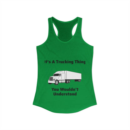 Trucking Thing Women's Racerback Tank