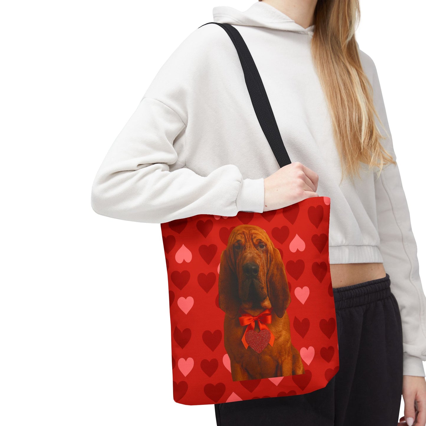 Cupid's Companion Bloodhound Tote Bag