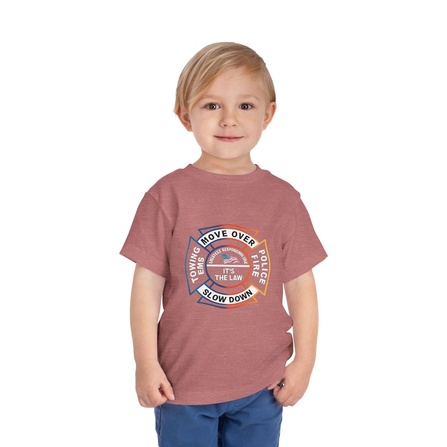 Let First Responders Live Toddler Unisex Short Sleeve Crewneck Tee
