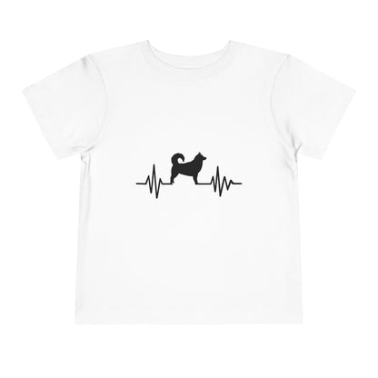My Heart Beats For Malamutes Toddler Unisex Short Sleeve Crewneck Tee
