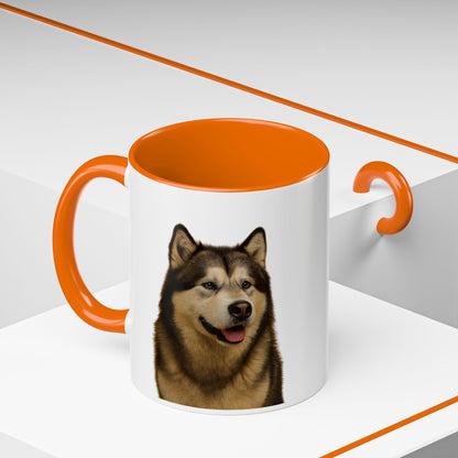 Malamute Head 2-Tone Coffee Mug